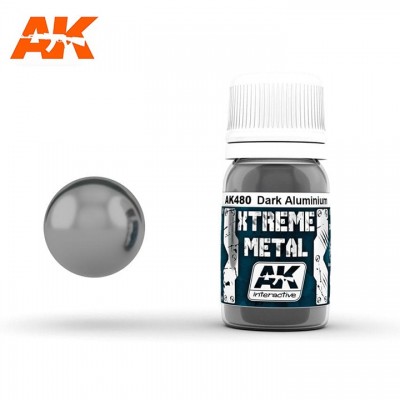 [�˾���ũ] CAK480 [AK interactive] [35ml]CAK480 XTREME METAL DARK ALUMINIUM