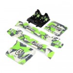 [TEAM LOSI] Body/Driver Set, Green, Silkscreened: Hammer Rey (Ǹ)