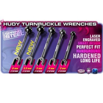[˾ũ] 181040 [HUDY] 181040 SPRING STEEL TURNBUCKLE WRENCH 4MM