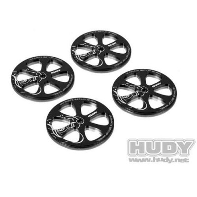 [�˾���ũ] 109370 [HUDY] 109370 ALU SET-UP WHEEL FOR 1/10 RUBBER TIRES (4)