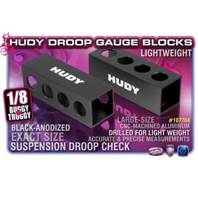[�˾���ũ] 107704 [HUDY] 107704 CHASSIS DROOP GAUGE SUPPORT BLOCKS 30MM FOR 1/8 OFF-ROAD - LW (2)