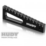 [HUDY] 107711 CHASSIS DROOP GAUGE -3 TO 10 MM FOR 1/8 CARS (20 MM)