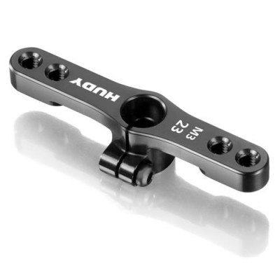 [�˾���ũ] 293447 [HUDY] 293447 ALU CLAMP THROTTLE SERVO HORN - KO PROPO, SANWA - 2-HOLE - M3 - 23T