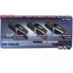 [HUDY] 293496 ALU THROTTLE SERVO HORN FUTABA - OFFSET - 25T - V2