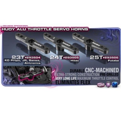 [�˾���ũ] 293506 [HUDY] 293506 ALU THROTTLE SERVO HORN - FUTABA - 25T - V2