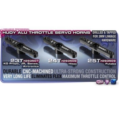 [�˾���ũ] 293509 [HUDY] 293509 ALU THROTTLE SERVO HORN - FUTABA - 25T (M3 THREAD) - V2