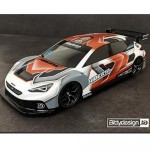 [BITTY DESIGN] (FWD ٵ) HYBERIA 1/10 Clear Body 190mm for Front Wheel Drive Car