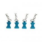 [DETAILS TECH] ( ׸ ٵ Ŭ) Pro Aluminum Easy Pull 1/10 ~ 1/8 RC Car Body Shell Clips 4pcs/set (Blue)