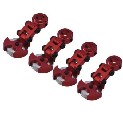 [˾ũ] DTHS01025 [DETAILS TECH] 1/10 RC Model Car Aluminum Magnetic Invisible Body Mount Red (4pcs)