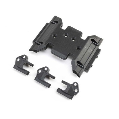 �˾���ũ AXI231047 [Axial] Skid Plate & Upper Link Mounts: SCX10 III BC