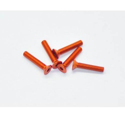 [˾ũ] AM-14CS3016-O [ARROW MAX] Alu Screw allen countersunk M3x16 Orange (7075) (5)