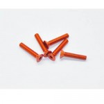 [ARROW MAX] Alu Screw allen countersunk M3x16 Orange (7075) (5)
