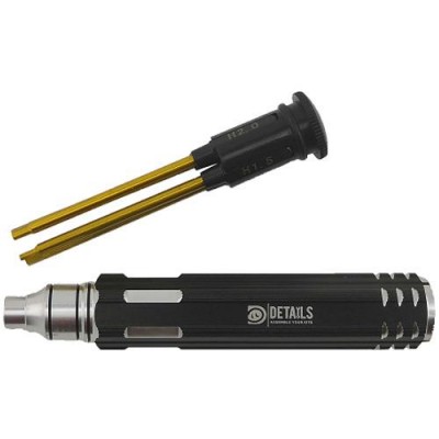 �˾���ũ DTT11072 [DETAILS TECH] (Ƽź ��) Black B 4 in 1 Magnetic Screwdriver Set - Hex 1.5/2.0/ 2.5/3.0mm