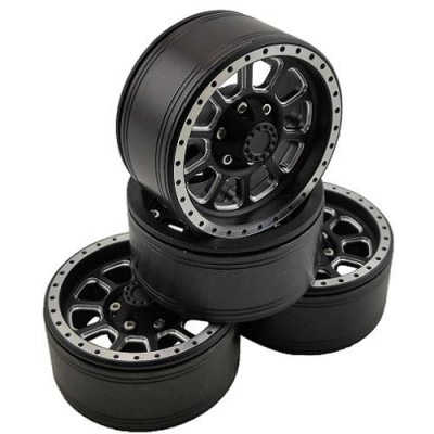 [�˾���ũ] DTCW01903B [DETAILS TECH] 01903B(4PCS �Ѵ��, ��Ż ���� ��, ����) 1.9 Aluminum Beadlock Crawler Wheels 4pcs - Ten