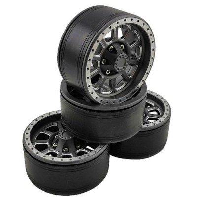 [�˾���ũ] DTCW01903C [DETAILS TECH] 01903C(4PCS �Ѵ��, ��Ż ���� ��) 1.9 Aluminum Beadlock Crawler Wheels 4pcs - Ten