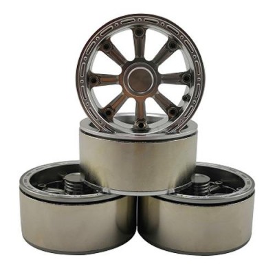 [�˾���ũ] DTCW19001C [DETAILS TECH] 19001C(4PCS �Ѵ��, ��Ż ���� ��, 8 ����ũ) 1.9 Aluminum Beadlock Crawler Wheels 4pcs