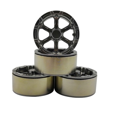 [�˾���ũ] DTCW19003B [DETAILS TECH] 19003B(4PCS �Ѵ��, ��Ż ���� ��, �Ǹ�Ż) 1.9 Aluminum Beadlock Crawler Wheels 4pcs