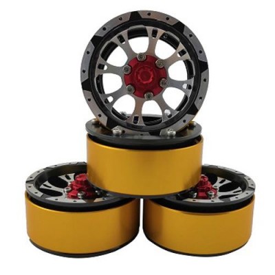 [�˾���ũ] DTCW01005 [DETAILS TECH] 01005(4PCS �Ѵ��, ��Ż ���� ��) 1.9 Aluminum Beadlock Crawler Wheels 4pcs