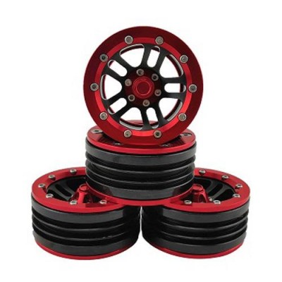 [�˾���ũ] DTCW02002 [DETAILS TECH] 02002(4PCS �Ѵ��, ��Ż ���� ��, ����) 1.9 Aluminum Beadlock Crawler Wheels 4pcs