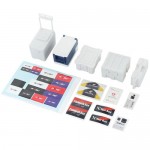 [DETAILS TECH] ( Ǽ) RC Decorative 5pcs set Tool Case Scale Accessories (White)