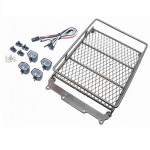 [DETAILS TECH] ( Ǽ) Roof Luggage Rack with LED Light Bar for 1/10 RC Cars
