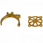 [DETAILS TECH] 36mm RC Motor Adjustable Rack with Cover (Yellow)