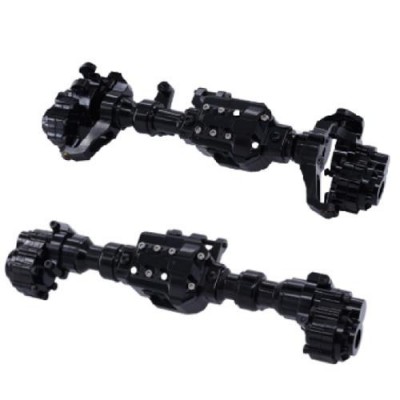 [˾ũ] DTUP04004 [DETAILS TECH] Aluminum Alloy Front Axle and Rear Axle for 1:10 TRX4 RC Crawler Car (Black) 2pcs