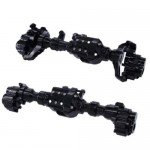 [DETAILS TECH] Aluminum Alloy Front Axle and Rear Axle for 1:10 TRX4 RC Crawler Car (Black) 2pcs