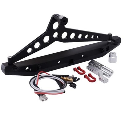 [˾ũ] DTUP04005 [DETAILS TECH] Rear Bumper with Light for TRX-4 1/10 RC Crawler Car Parts (Black)
