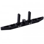 [DETAILS TECH] Aluminum Rear Bumper Set w/ Winch Plate Style C -Black for (TRX-4)