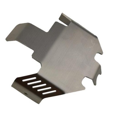 [˾ũ] DTUP02022 [DETAILS TECH] (TRX-4 ɼƮ) Heavy Stainless Steel Center Gear Box Bottom Protector Mount - Silver for (TRX-4) Skid Plate