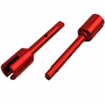 [DETAILS TECH] (Ÿ̾ ɼƮ TT01 / TT02) Aluminum Center Drive Shaft For TT02 TT02B #TT02-016BU (Red Color)