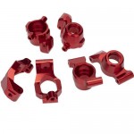 [DETAILS TECH] 1/10 Traxxas MAXX Aluminum Steering Knuckle Set, C hub set, Rear Stub Axle Carriers Set (Red)