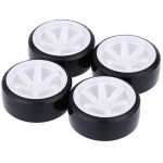 [DETAILS TECH] (4PC, Ѵ) 1/10 Drifting Car Wheel Set (White)