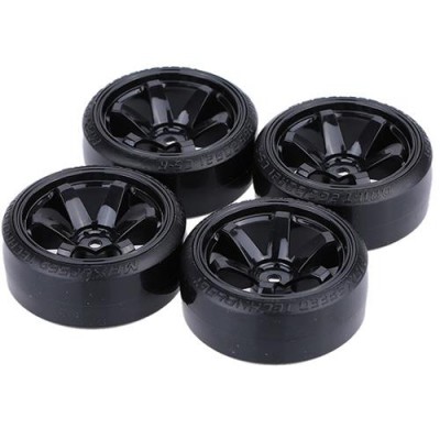 [˾ũ] DTHW00004D [DETAILS TECH] (4PC, Ѵ) 1/10 Drifting Car Wheel Set (Black)