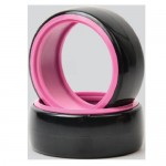 [DETAILS TECH] (4PC, Ѵ) 1/10 Double Color Drift Tire 4pcs/set (Black Pink)