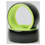[DETAILS TECH] (4PC, Ѵ) 1/10 Double Color Drift Tire 4pcs/set (Black Green)
