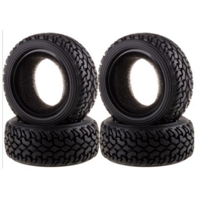 [˾ũ] DTOW03012A [DETAILS TECH] (4PC, Ѵ) 1/10 On Road Rubber Pull Tyres 4pcs/set (Black)