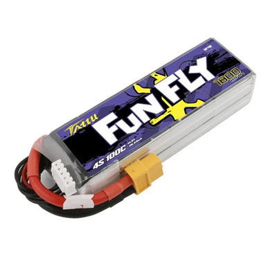 [�˾���ũ] TA-FF-100C-1800-4S1P-XT60 [TATTU] 14.8V 1800mah 100C FUNFLY ��Ƭ������ ���͸� - XT60