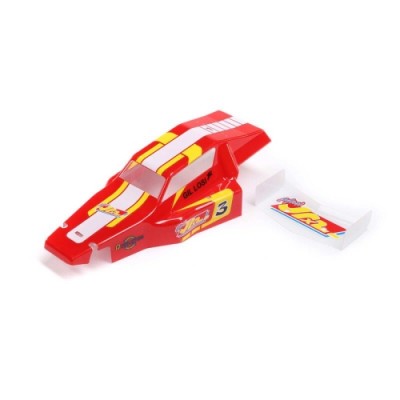�˾���ũ LOS210026 [TEAM LOSI] Body & Wing, Red: Mini JRX2