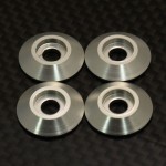 [TFL] Aluminum Cone Washer 4mm 4pcs (512B61)