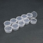 [KOSWORK] Clear Round Container (w/lid, ID 25mm, H12mm) (10pcs)