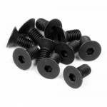 [HPI] #Z081 - FLAT HEAD SCREW M3x6mm (HEX SOCKET/10pcs)