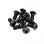 [HPI] #Z351 - BUTTON HEAD SCREW M3x6mm (HEX SOCKET/10pcs)