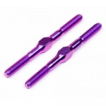 [HPI] #61647-TURNBUCKLE M3x40mm (TITANIUM/PURPLE)