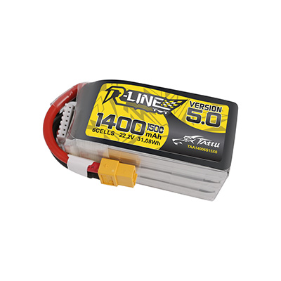 [�˾���ũ]  Ÿ�� �˶���5.0 6�� 22.2V 1400mAh 150C ��Ƭ������ ���͸� - XT60