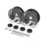 [TEAM LOSI] D&D Mega Truck Wheel, Chrome (2): LMT Mega