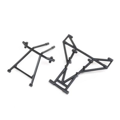 �˾���ũ LOS241055 [TEAM LOSI] Front & Upper Cage Bars, Black: LMT Mega