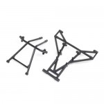 [TEAM LOSI] Front & Upper Cage Bars, Black: LMT Mega