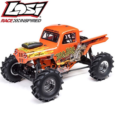 [�˾���ũ] LOS04024T2 [LOSI] 1/8 LMT 4WD Solid Axle Mega Truck Brushless RTR, Bog Hog - ������, ���͸� �ʿ�